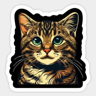 Happy Cats Faces, Be Happy Everyday  - Love Cats Sticker